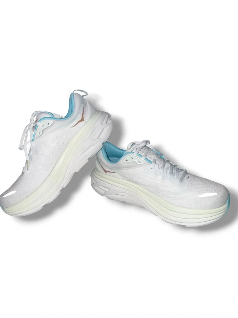 HOKA ONE ONE Bondi 8 Running Shoes - Women’s 10.5 Medium - Frost/Rose Gold - Picture 9 of 11
